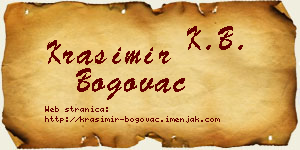 Krasimir Bogovac vizit kartica